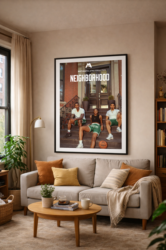 The Mathmatik Athletic Neighborhood Collection- Large Poster Print